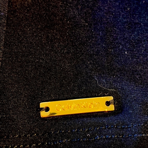 Calvin Klein Black Blouse with pearls (size Medium) - Picture 4 of 4